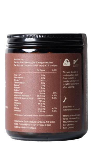 Mitchell's Beef Heart Capsules