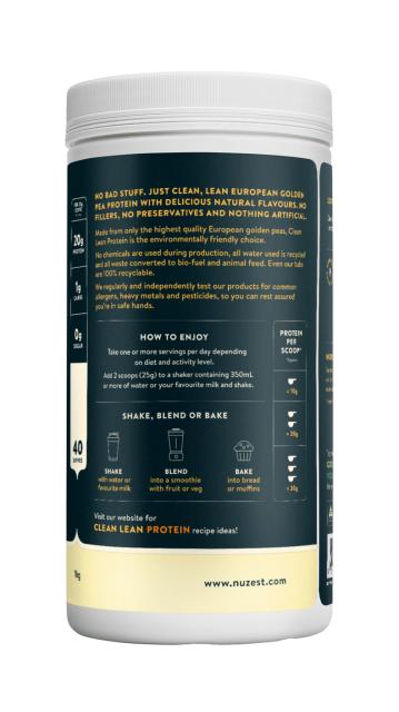 Nuzest Clean Lean Protein 1kg (Smooth Vanilla)