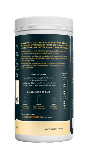 Nu Zest - Clean Lean Protein 1kg (Natural)